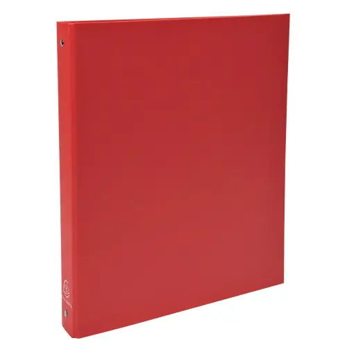 Classeur rembord&eacute; polypropyl&egrave;ne 4 anneaux 30mm - A4 - Rouge - EXACOMPTA photo du produit