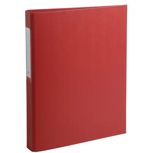 Classeur rembordé polypropylène 2 anneaux ronds de 25mm sur 3eme de couverture - Rouge - EXACOMPTA photo du produit