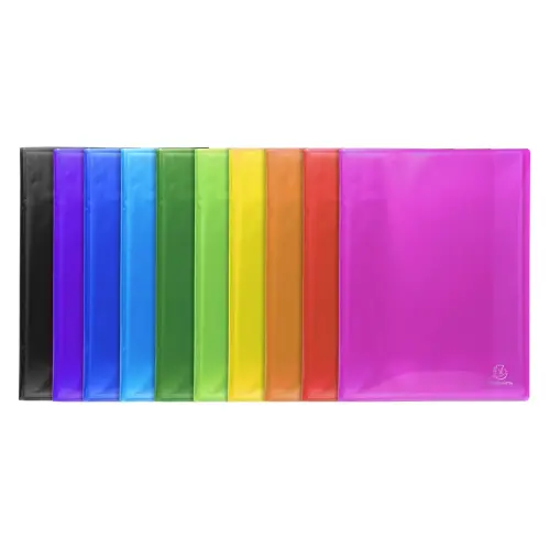 Protège-documents en polypropylène semi-rigide Iderama PP 100 vues - A4 - Couleurs assorties - EXACOMPTA photo du produit