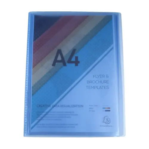 Prot&egrave;ge-documents en polypropyl&egrave;ne semi rigide Chromaline 60 vues - A4 - Couleurs assorties - EXACOMPTA photo du produit