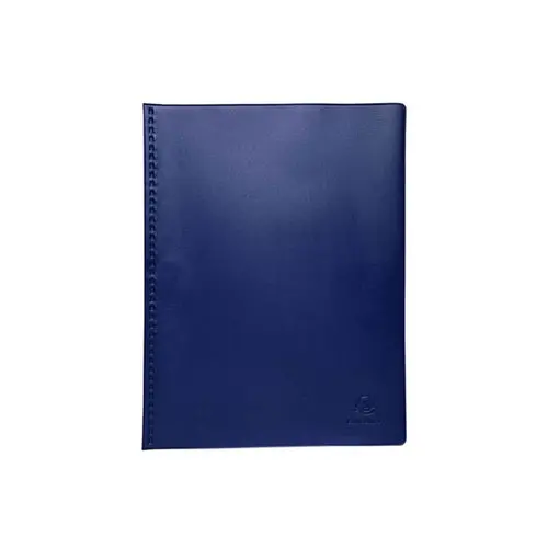 Protège-documents PVC - 20 vues - Vega opaque - A4 - Bleu - EXACOMPTA photo du produit