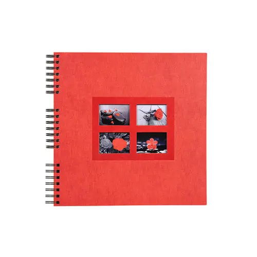 Album photos à spirales 60 pages noires Passion - 32x32 cm - Rouge - EXACOMPTA photo du produit