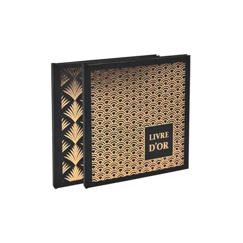 Livre d'or 140 pages tranche or - Format 21x19cm - PALMYRE - Visuels assortis - EXACOMPTA photo du produit