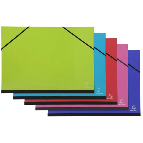 Carton &agrave; dessins avec &eacute;lastiques IDERAMA - A3 - Couleurs assorties - EXACOMPTA photo du produit