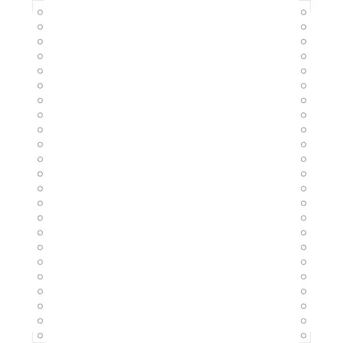 2000 feuilles de listing blanc 240x11 4/6" 1pli microperforations 4 c&ocirc;t&eacute;s Bandes Caroll D&eacute;tachables Papier Clairalfa 80g - Blanc - EXACOMPTA photo du produit