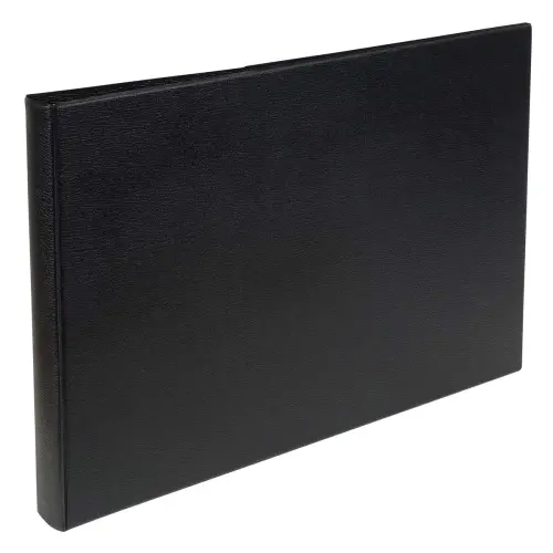 Classeur rembordé PVC dos rond 4 anneaux 30mm - A3 horizontal - Noir - EXACOMPTA photo du produit