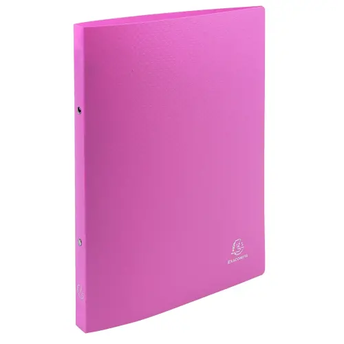 Classeur 2 anneaux 15mm polypropyl&egrave;ne OPAK - A4 - Rose - EXACOMPTA photo du produit