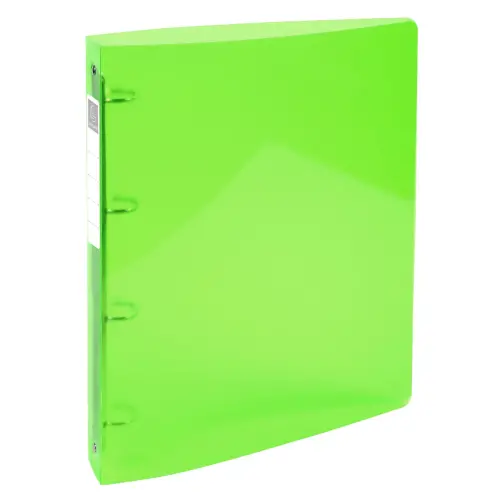 Classeur 4 anneaux 30mm IDERAMA PP polypropyl&egrave;ne 7/10e - A4 maxi - Vert anis - EXACOMPTA photo du produit