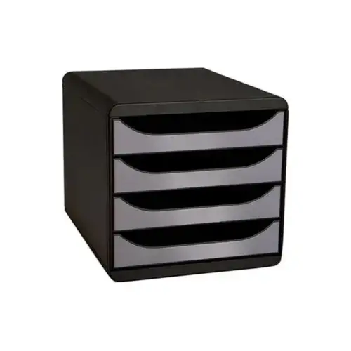 BIG-BOX Pastel noir/pastel glossy - Noir/argent - EXACOMPTA photo du produit