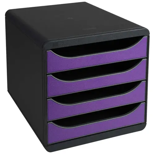 BIG-BOX Pastel noir/pastel glossy - Noir/Violet - EXACOMPTA photo du produit