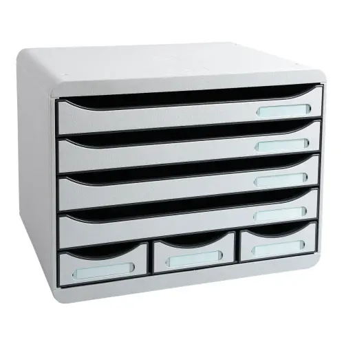 STORE-BOX MINI 7 tiroirs - Gris lumi&egrave;re - EXACOMPTA photo du produit