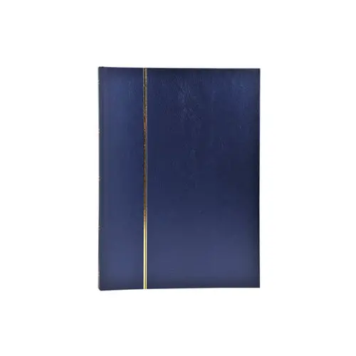 Album de timbres simili-cuir 48 pages noires - 22,5x30,5 cm - Bleu - EXACOMPTA photo du produit