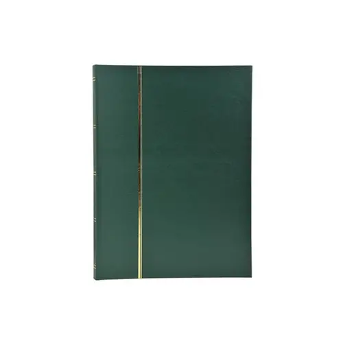 Album de timbres simili-cuir 48 pages noires - 22,5x30,5 cm - Vert - EXACOMPTA photo du produit