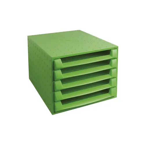 THE BOX ouvert - Vert pomme/vert pomme transl. - EXACOMPTA photo du produit