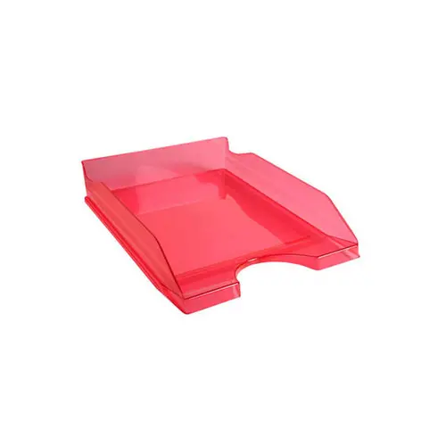 ECOTRAY Corbeille à courrier - Framboise translucide - EXACOMPTA photo du produit