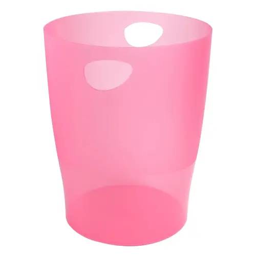 ECOBIN Corbeille à papier - Framboise translucide - EXACOMPTA photo du produit