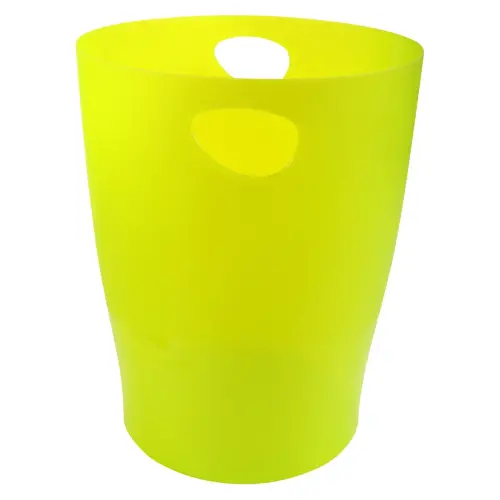 ECOBIN Corbeille &agrave; papier - Vert anis translucide - EXACOMPTA photo du produit