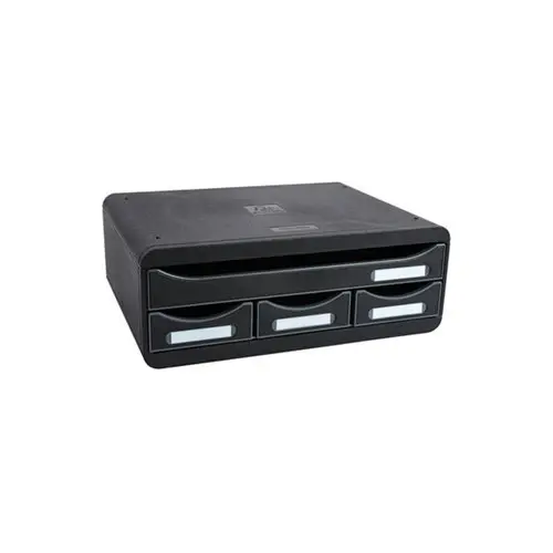 TOOLBOX MINI 4 tiroirs - Noir - EXACOMPTA photo du produit