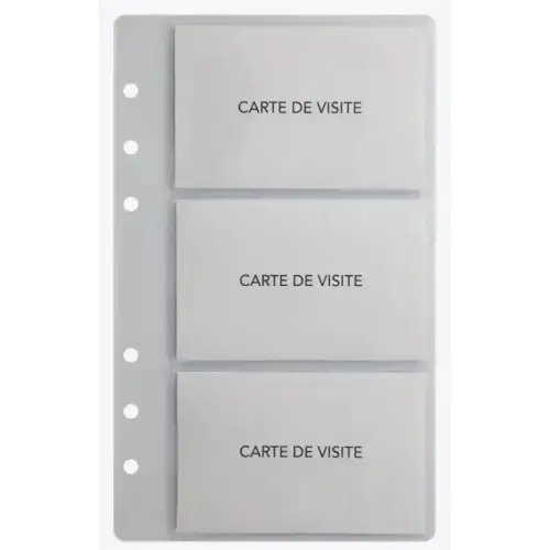 Recharge Agenda Exatime 17 pochette cartes visite - Exacompta photo du produit