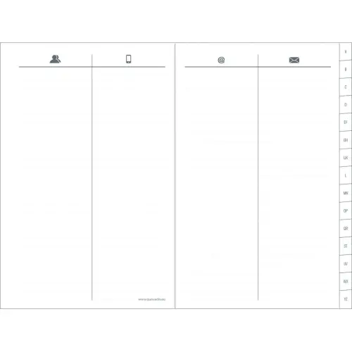 Agenda répertoireERTOIRE 15 Club noir - 10x15cm - QUO VADIS photo du produit