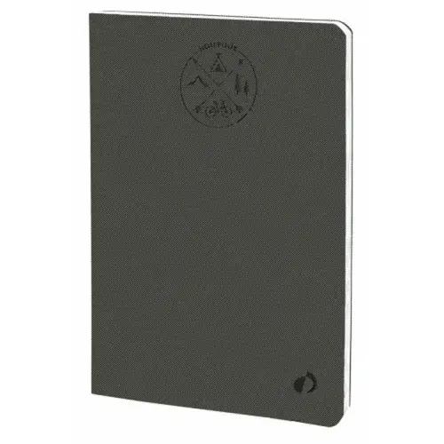 Agenda CARNET 21 ligné Everest gris anthracite - 15x21cm - QUO VADIS photo du produit