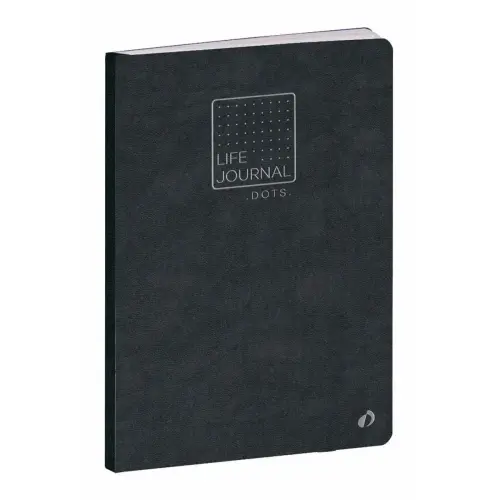 Agenda CARNET 21 dots LJ SLIM noir - 15x21cm - QUO VADIS photo du produit