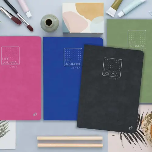 Agenda CARNET 21 dots LJ SLIM noir - 15x21cm - QUO VADIS photo du produit