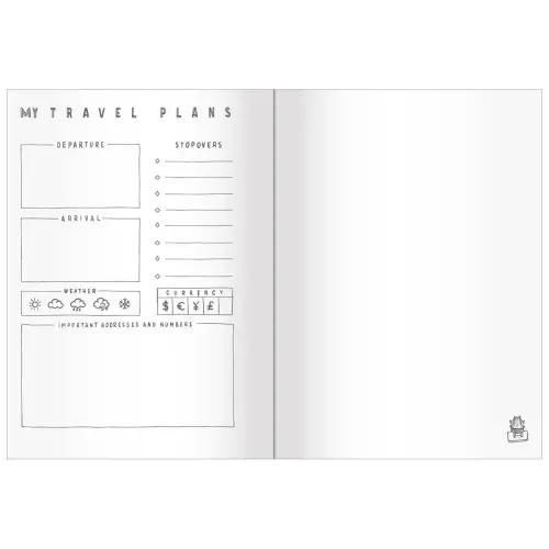 Agenda TRAVEL noteBOOK DrPaper world CR élast - 15x21cm - QUO VADIS photo du produit