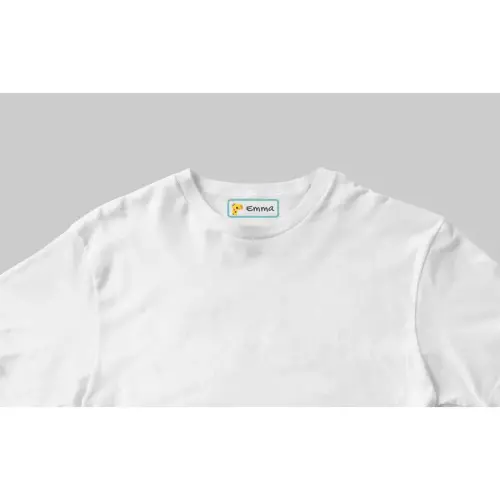 35 Etiquettes pour vêtements thermo adhésives - APLI photo du produit