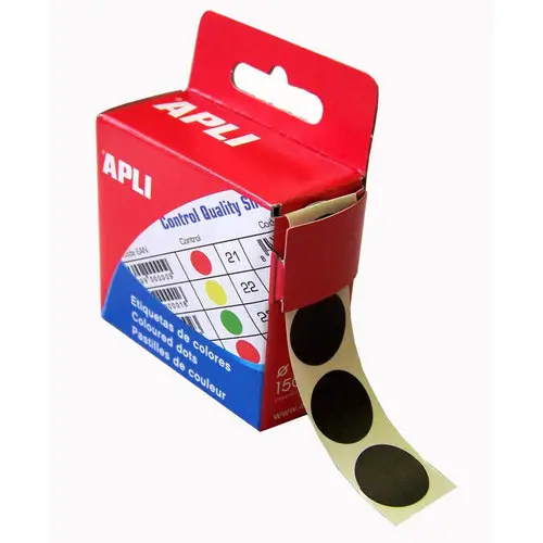 Pastilles noire Ø 15 mm 150 u. photo du produit