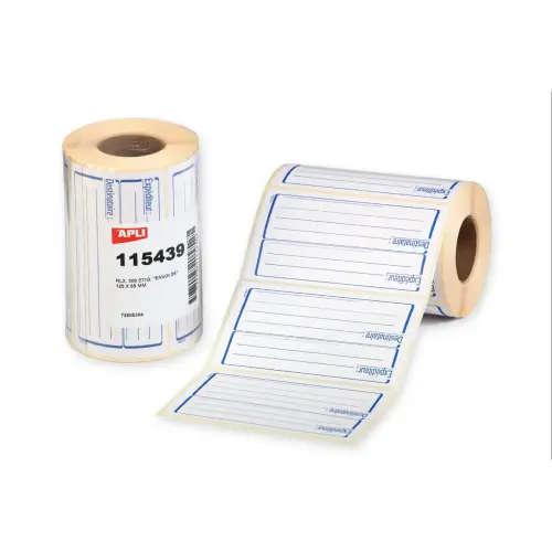 Rouleau de 500 &eacute;tiquettes exp&eacute;diteur/destinataire - Apli photo du produit