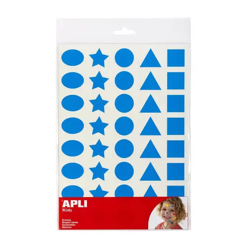 Pochette de 8 feuilles de gommettes clrs ass. photo du produit