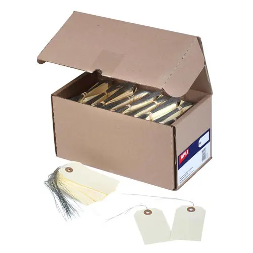 1 000 Etiquettes américaines avec fil de fer - 125 x 63 mm - APLI photo du produit
