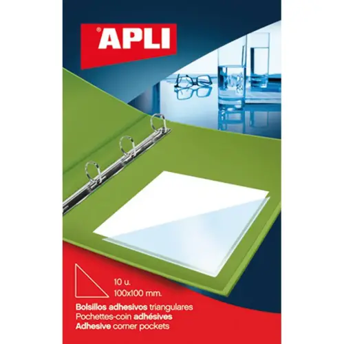 Pochettes autocollantes triangulaire 170 x 170 mm 6 u. photo du produit