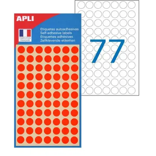 Pastilles orange fluo &Oslash; 8 mm 385 u. photo du produit