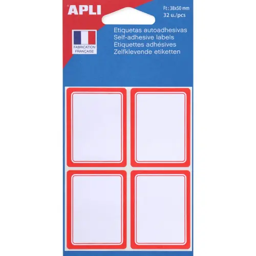 Etiquettes scolaires 38x50 mm 32 u. photo du produit