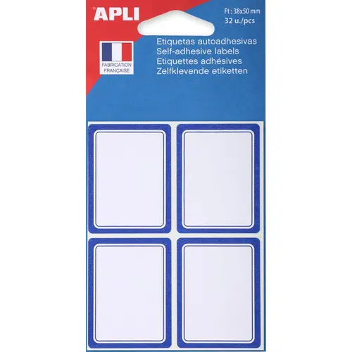 Etiquettes scolaires 38x50 mm 32 u. photo du produit