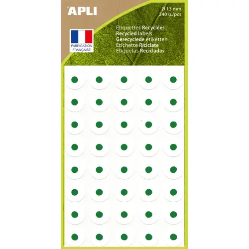 Oeillets 100 % recyclé blanc Ø 13 mm 240 u. photo du produit