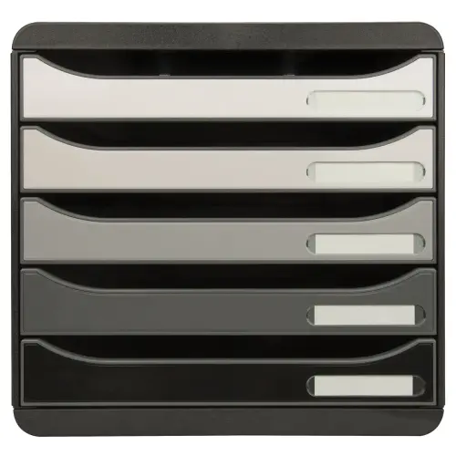BIG-BOX PLUS noir/nuances de gris glossy - Exacompta photo du produit