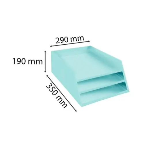 Corbeille à courrier en carton - 3 niveaux - EXACOMPTA photo du produit