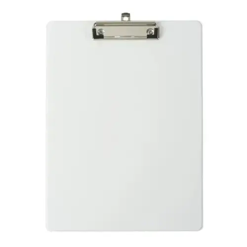 Porte-bloc avec pochette PP A4 blanc photo du produit