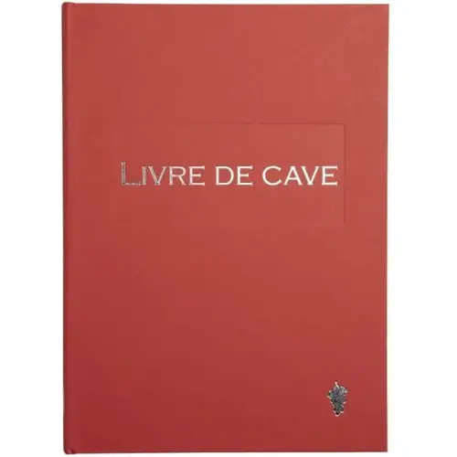 LIVRE DE CAVE.220X170.96 PAGES ROUGE photo du produit