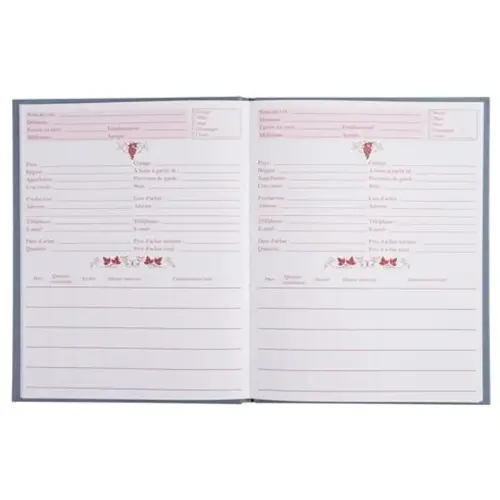 LIVRE DE CAVE.220X170.96 PAGES GRIS photo du produit