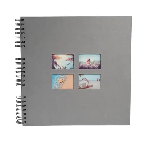 Alb spirale 60p noir 32x32cm MILANO Gris photo du produit