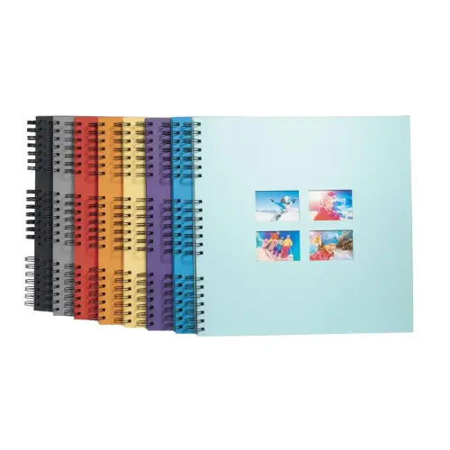 Album photos spirales - 60 pages - 32 x 32 cm - Orange - EXACOMPTA photo du produit