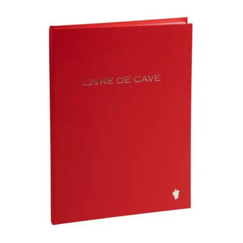 LIVRE DE CAVE 297X210 96 PAGES ROUGE photo du produit