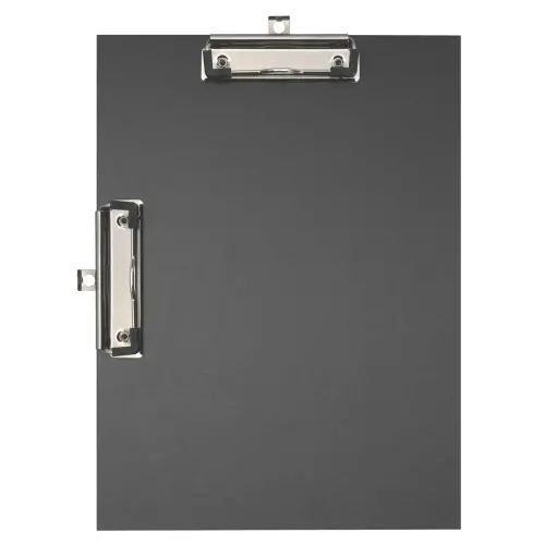 Porte-bloc double clips papier A4 Noir - Exacompta photo du produit
