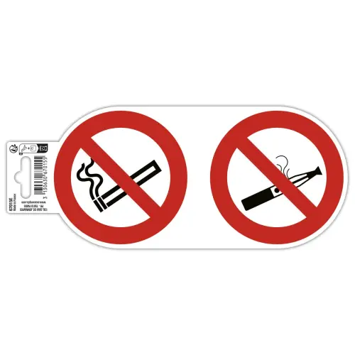 Pann adhesif interdit vapoter/fumer 10cm photo du produit