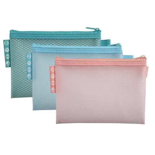 Pochette zip EVA A6 Chrom pastel assorti photo du produit