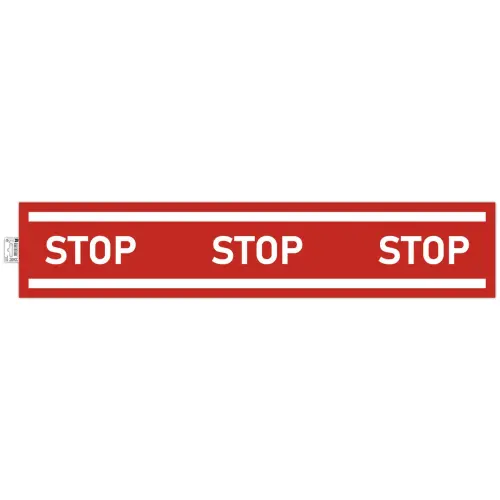 Panneau adhesif bande stop 100cm photo du produit
